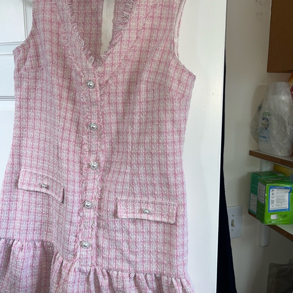 City Studio Pink Tweed Dress Juniors 11/12 or woman Medium